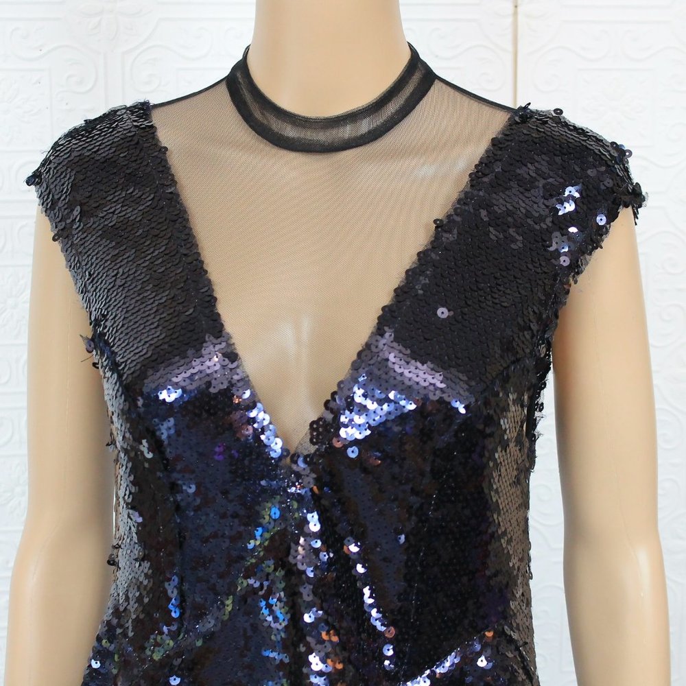 Free People Dance Til Dawn Sequin Skater Dress - Picture 6 of 11
